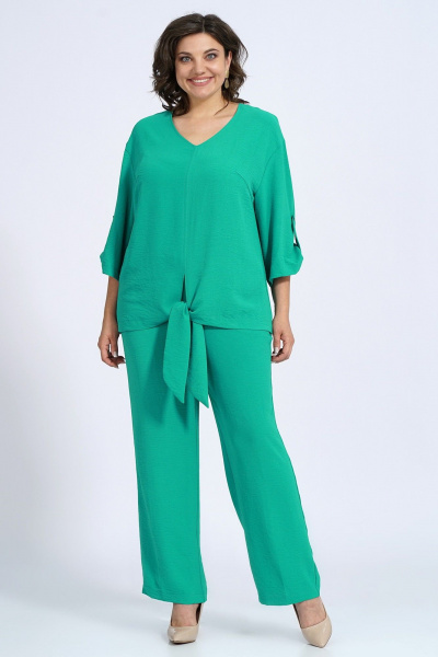 Блуза, брюки Пинск-Стиль 145 зеленый - фото 4