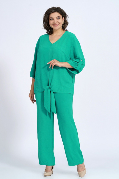 Блуза, брюки Пинск-Стиль 145 зеленый - фото 2
