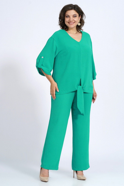 Блуза, брюки Пинск-Стиль 145 зеленый - фото 1