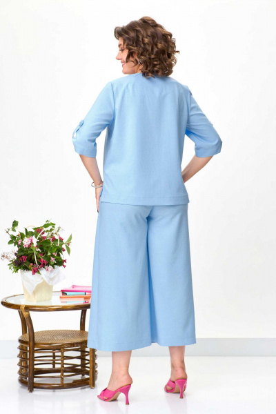 Блуза, брюки Асолия 1427 голубой - фото 11