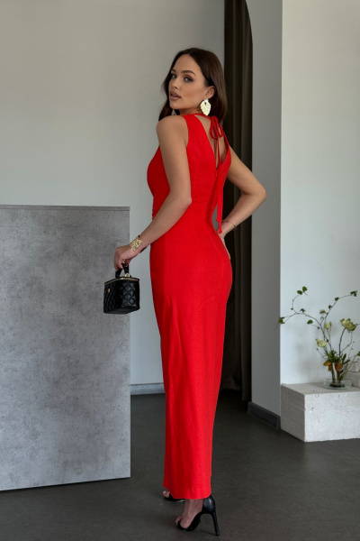 Платье Dilana VIP 2035 красный - фото 2