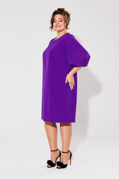Платье Anelli 1434.1 фиолет - фото 3