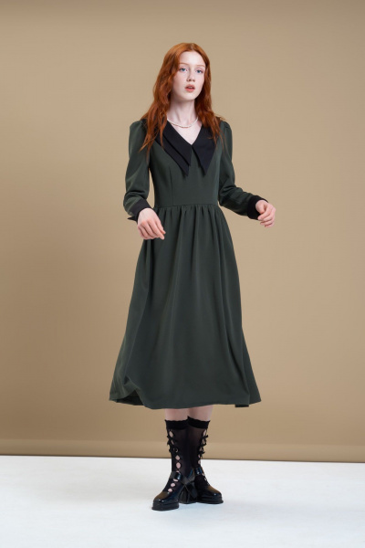 Платье Remarque 1021 темно-зеленый - фото 5