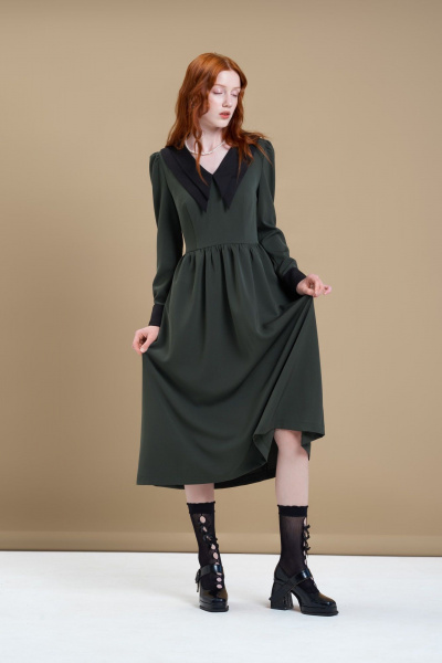 Платье Remarque 1021 темно-зеленый - фото 2