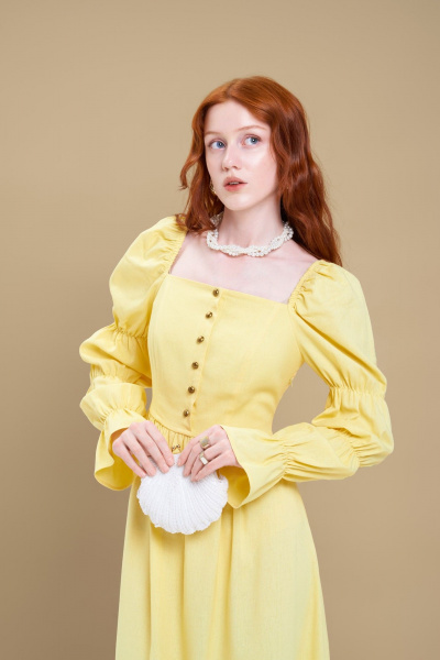 Платье Remarque 1027 желтый - фото 3