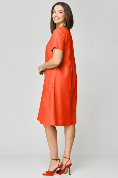 Платье Мишель стиль 1196 оранжевый - фото 6