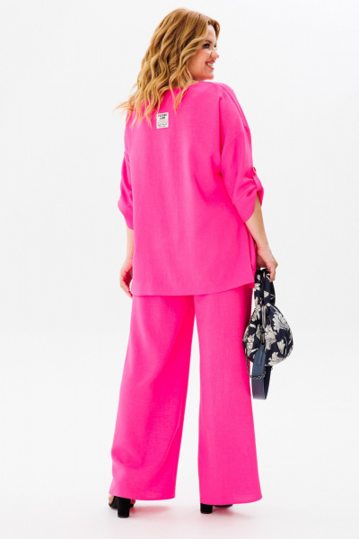Блуза, брюки Anastasia 1102 розовый_барби - фото 8