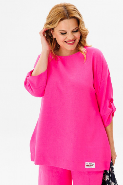 Блуза, брюки Anastasia 1102 розовый_барби - фото 7