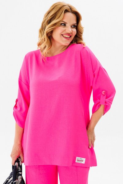 Блуза, брюки Anastasia 1102 розовый_барби - фото 6