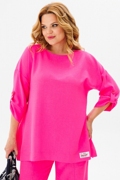 Блуза, брюки Anastasia 1102 розовый_барби - фото 5