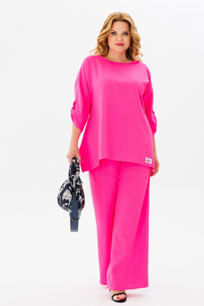 Блуза, брюки Anastasia 1102 розовый_барби - фото 4