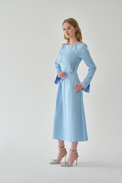 Платье Мастер Мод 838ас голубой - фото 4
