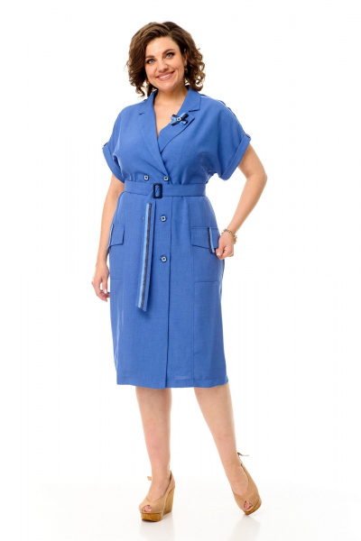 Платье T&N 7513 голубой - фото 2