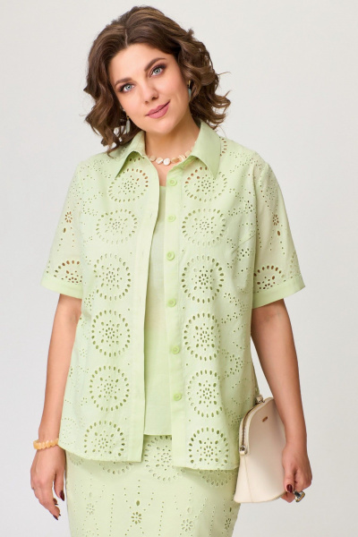 Блуза, топ, юбка Fita 1701 оливковый - фото 4