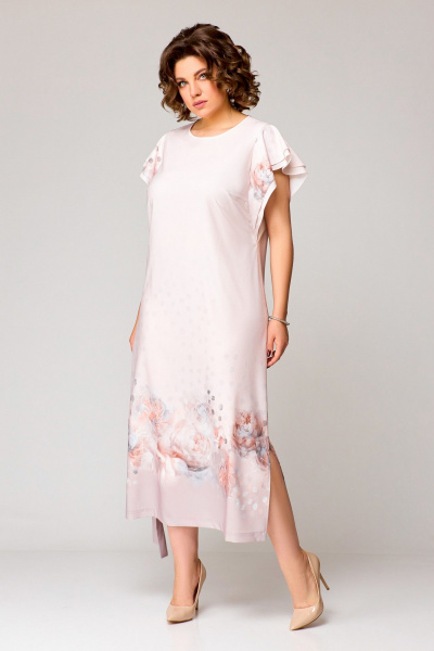 Платье Swallow 751 пудрово-розовый - фото 9