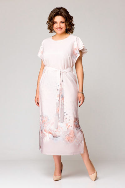 Платье Swallow 751 пудрово-розовый - фото 3