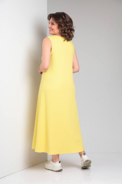 Блуза, платье INVITE 6058 желтый+белый - фото 8