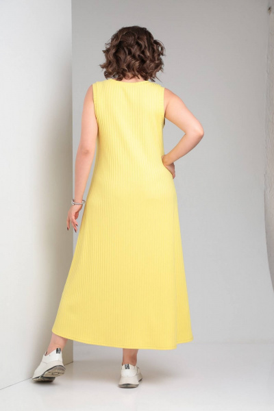 Блуза, платье INVITE 6058 желтый+белый - фото 7