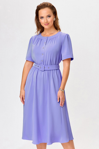 Платье, пояс Bazalini 4953 фиолетовый - фото 1