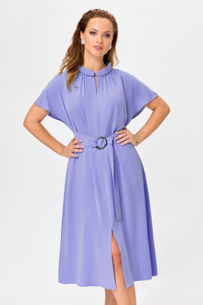 Платье, пояс Bazalini 4954 фиолетовый - фото 1