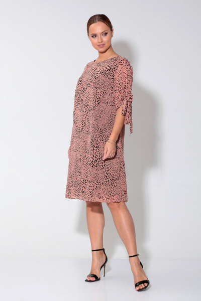 Платье Liona Style 903 розовый - фото 3