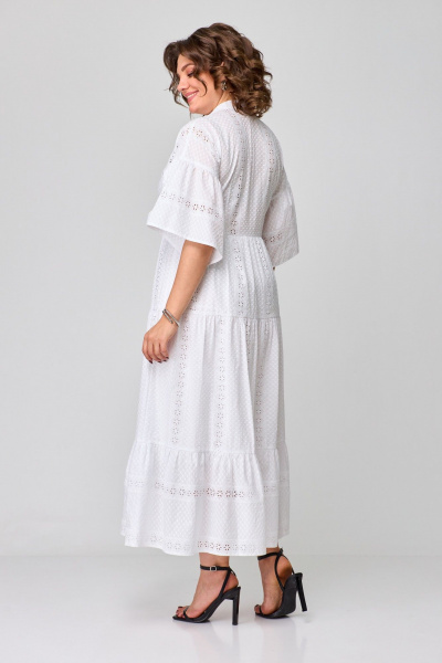 Платье ANASTASIA MAK 1197 белый - фото 4