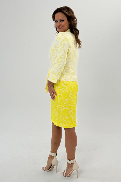 Жакет, платье Condra 10110 лимонный - фото 10