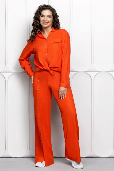 Блуза, брюки Gold Style 2626 оранжевый - фото 4