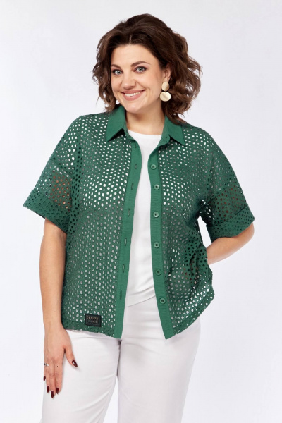 Блуза INVITE 1062 зеленый - фото 3