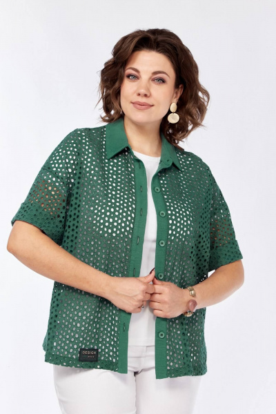 Блуза INVITE 1062 зеленый - фото 2