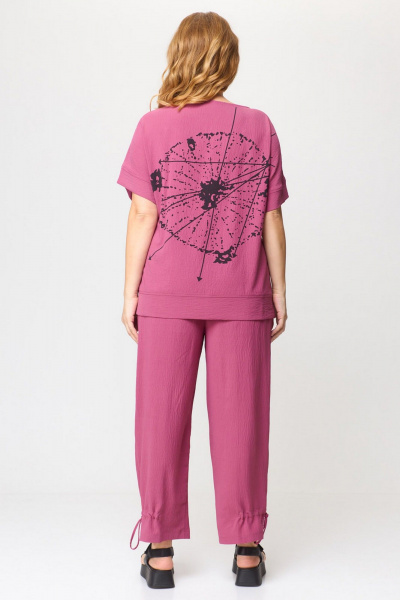 Блуза, брюки Gamma Gracia 652 розовый - фото 5