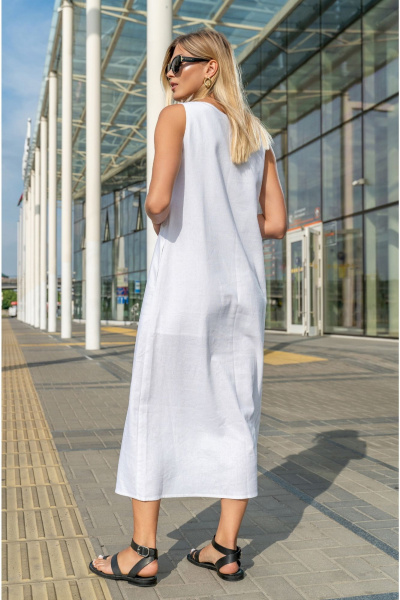 Платье SILVERSPICE S-5422 белый - фото 4