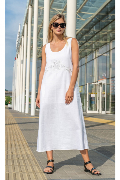 Платье SILVERSPICE S-5422 белый - фото 1