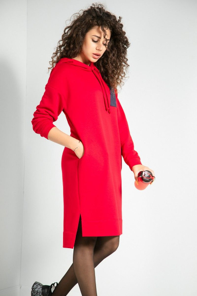 Платье Samnari Т60 красный - фото 2