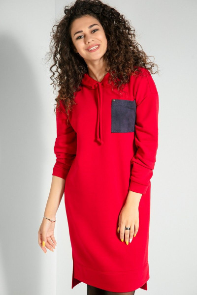 Платье Samnari Т60 красный - фото 1