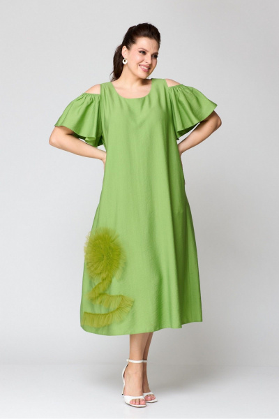 Платье Koketka i K 1141-1 зеленый - фото 6