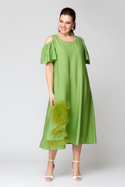 Платье Koketka i K 1141-1 зеленый - фото 4