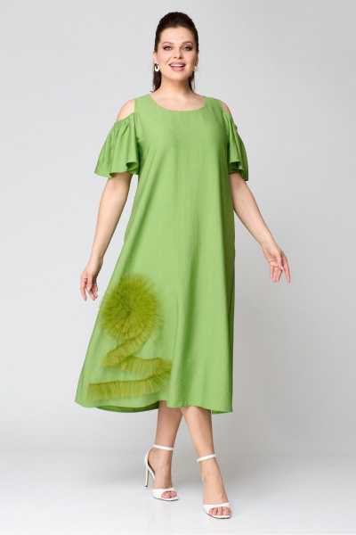 Платье Koketka i K 1141-1 зеленый - фото 1