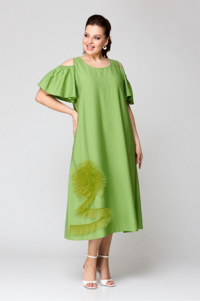 Платье Koketka i K 1141-1 зеленый - фото 2