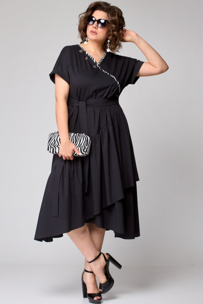 Платье EVA GRANT 7122 черный - фото 15