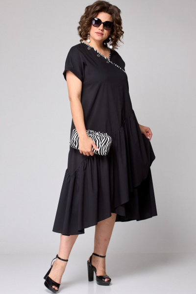 Платье EVA GRANT 7122 черный - фото 2