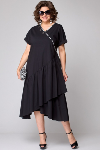 Платье EVA GRANT 7122 черный - фото 1