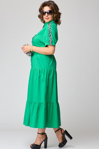 Платье EVA GRANT 7200 изумруд - фото 6