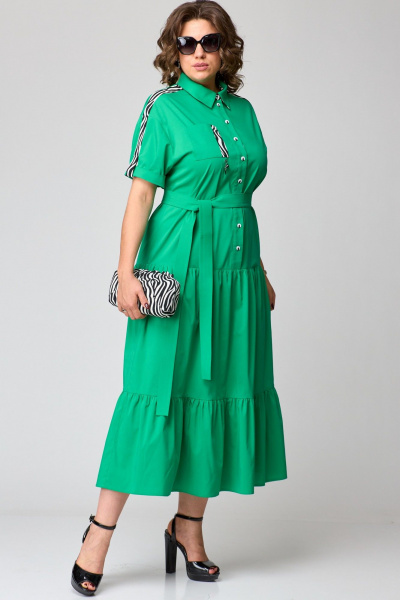 Платье EVA GRANT 7200 изумруд - фото 5