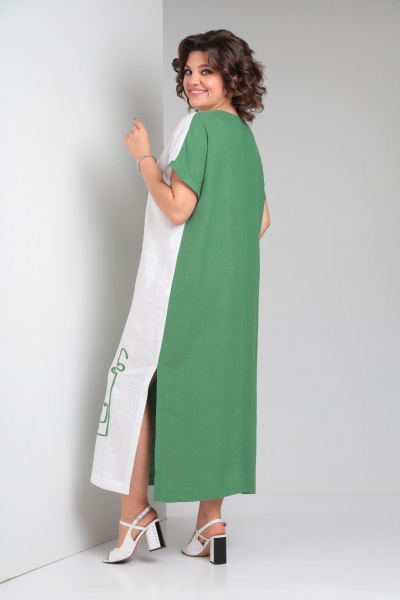 Платье Rishelie 948 зеленый - фото 2