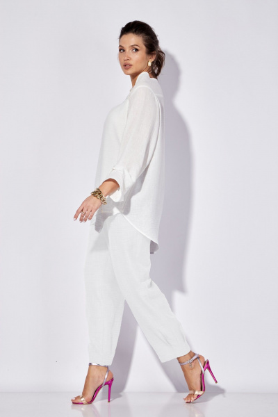 Блуза, брюки Anastasia 1101 белый - фото 2