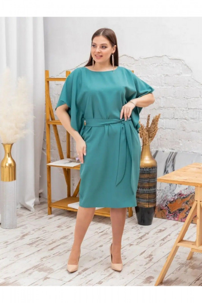 Платье TAEMNA 21070 серо-зеленый - фото 2