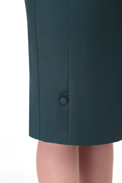 Жакет, юбка Karina deLux B-182 черно-зеленый - фото 3
