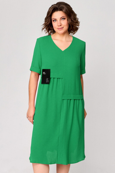 Платье Мишель стиль 1194 зеленый - фото 9