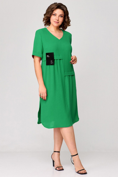Платье Мишель стиль 1194 зеленый - фото 5